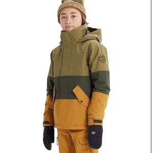 Burton Boys Symbol Ski/Snowboard Jacket in Martini Olive - Size Large